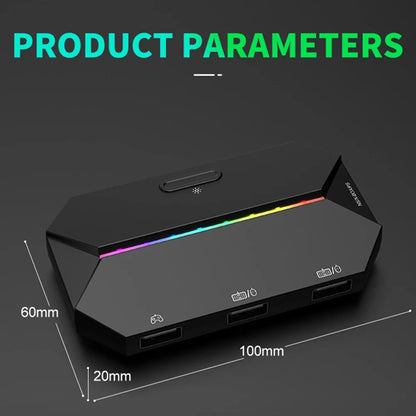 G6L Gaming Keyboard & Mouse Converter – Portable Wired Controller Adapter for Switch, Switch OLED, Xbox One & PS4