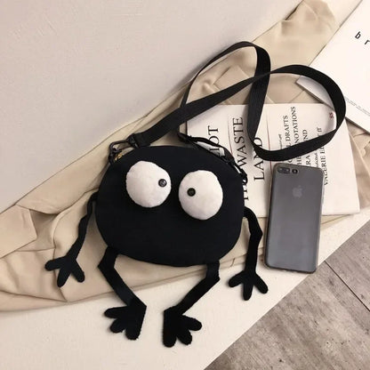 Personalized Canvas Small Shoulder Bag – Trendy Korean Style Crossbody Bag for Young Women Students