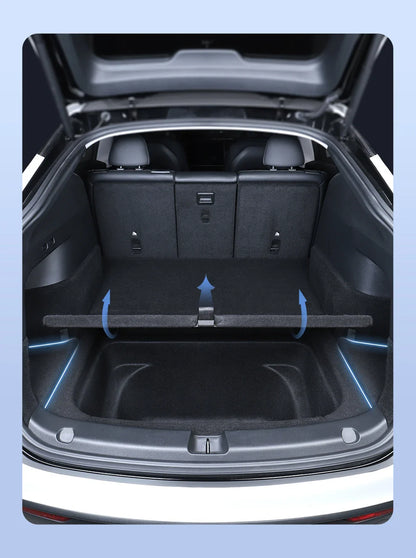 YZ Car Trunk Side Storage Box – Left & Right Organizer for Tesla Model Y Juniper 2021-2025 with Flocking Mat Cover