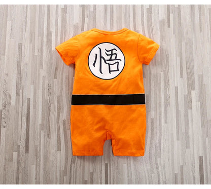 Baby Anime Jumpsuit – Soft Cotton Short Sleeve Romper, Newborn Summer Outfit, 0-18 Months