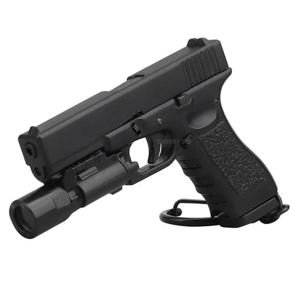Tactical Mini Pistol Keychain - P320 G17 Gun Shape Detachable Key Ring Realistic Model Toy Decoration