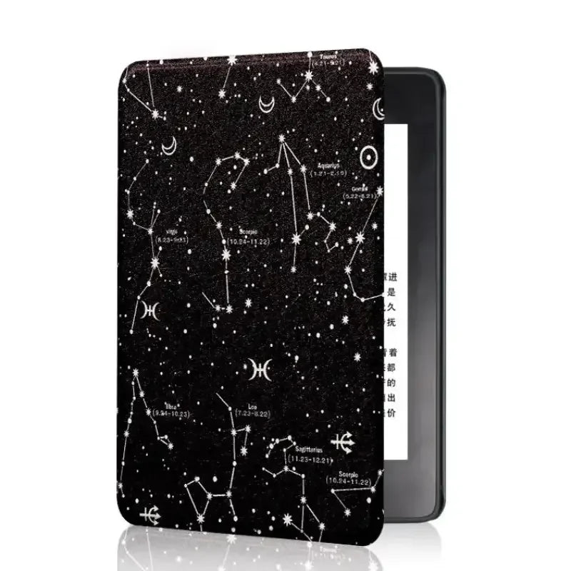 Leather Auto Sleep Case for Kindle Colorsoft Signature Edition (1st Gen, 7") & Paperwhite 12th Gen Protective Cover Funda