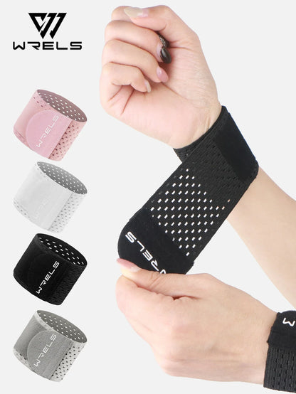 WRELS Adjustable Sports Wristband — Elastic Compression Wrist Wraps for Basketball, Weight Training, and Support