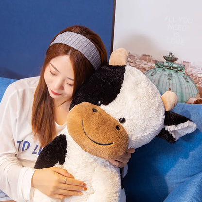 25-70cm Huggable Plush Cow Toy — Soft Stuffed Cattle Doll, Lovely Animal Plush for Kids, Birthday Gift