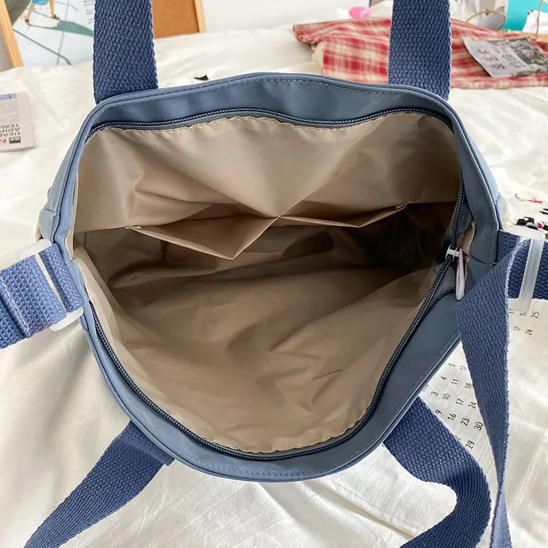 Waterproof Canvas Women’s Handbag – Nylon Shoulder Tote, Oxford Crossbody Messenger Bag for Girls