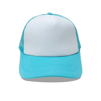 Custom Logo Mesh Trucker Cap - 5 Panel Snapback Baseball Hat for Men & Women Summer Sports Sun Hat