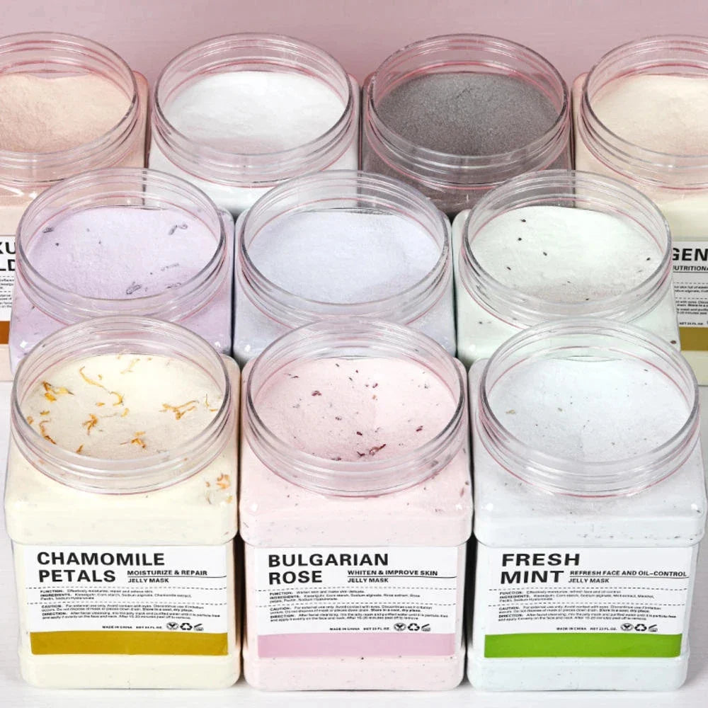 650g Rose Jelly Mask Powder – Peel-Off Hydroplastic Crystal Collagen Facial Mask for Face Care