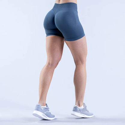 Women’s Gym Impact Running Shorts — Seamless Scrunch Butt Biker & Yoga Athletic Leggings