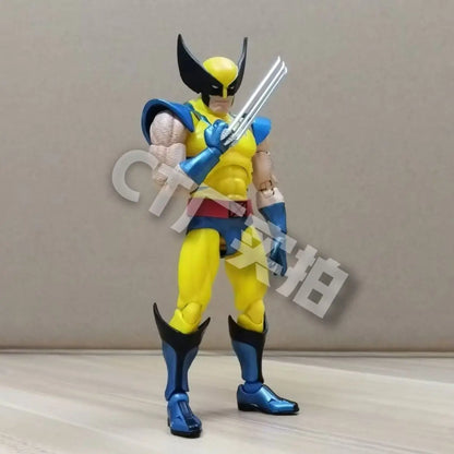 New CT Toys Mafex 96 Wolverine Figure – Brown Comic X-Men SHF Anime Action Figurine, Ko Model Toy Gifts