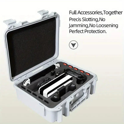 Explosion-Proof Hard EVA Suitcase for Nintendo Switch OLED - Waterproof Storage Bag with Shoulder Strap