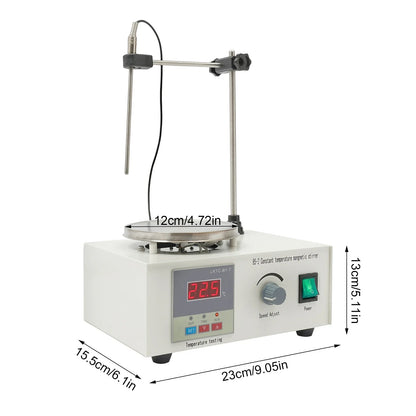Digital Magnetic Stirrer 250W — Lab Tabletop Heating Plate Mixer, Large Volume, 304 Stainless Steel, 0–2000 RPM