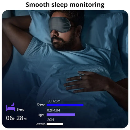 COLMI R06 2024 Smart Ring Health Tracker – Heart Rate, Blood Oxygen & Sleep Monitoring Waterproof Fitness Ring with Multi-Sport Modes for Men & Women