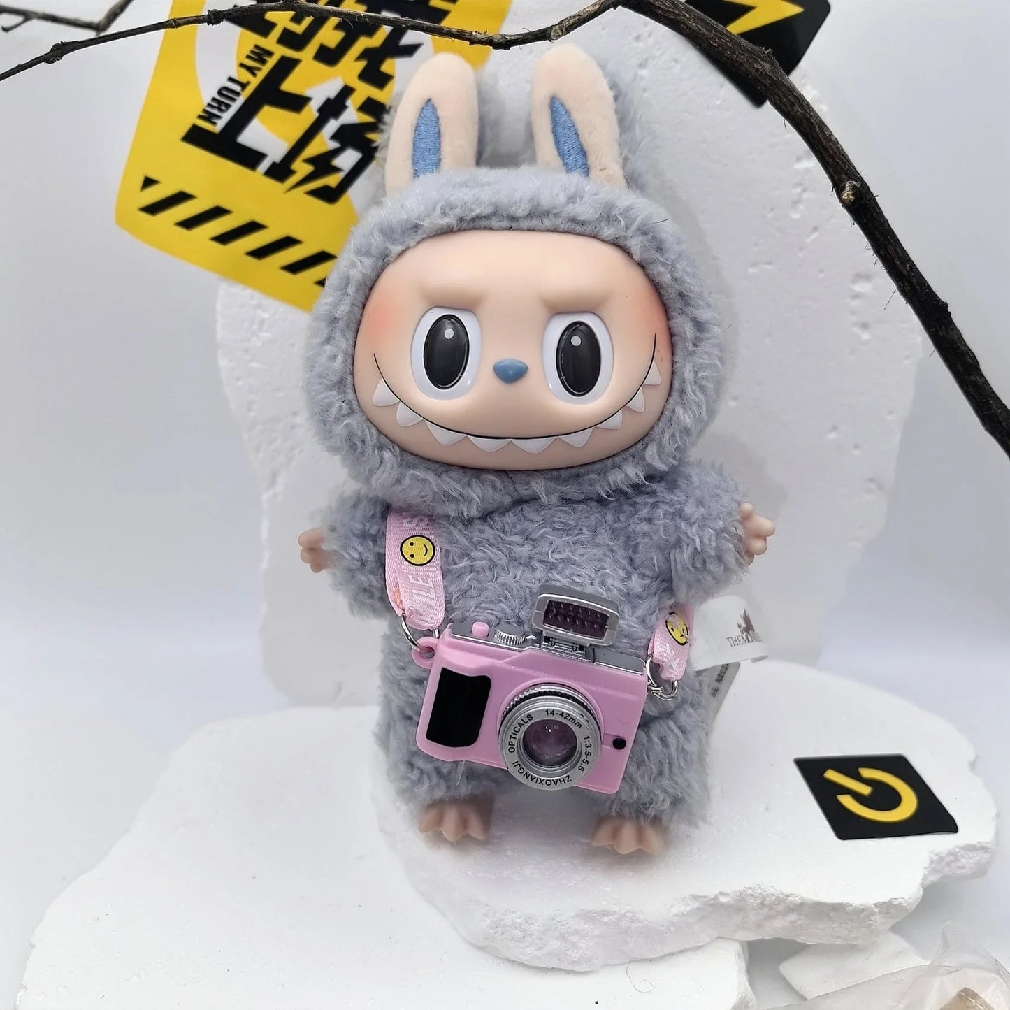17cm Labubu POP MART Blind Box Doll Clothes – Cute Princess Dress with Suspenders Skirt (Clothes Only)