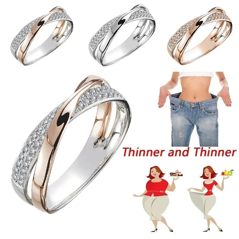 Magnetic Ring for Weight Loss – Health Care Fitness Jewelry, Burning Therapy Design, Adjustable Fashion Anillos