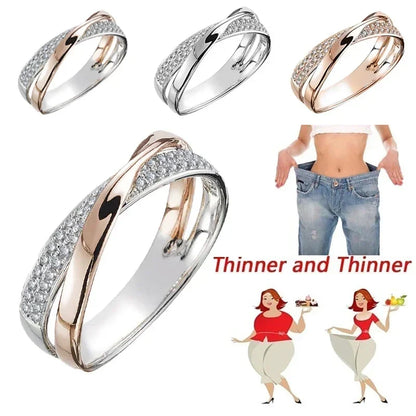 Magnetic Ring for Weight Loss – Health Care Fitness Jewelry, Burning Therapy Design, Adjustable Fashion Anillos
