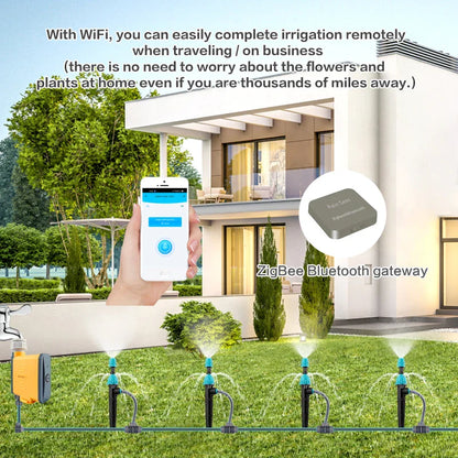 Rain Seer Tuya Zigbee Garden Watering Timer – WiFi Irrigation System with Mobile Remote Control
