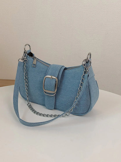 Small Design Jeans Cross-Shoulder Bag – Women's New Canvas Shoulder Bag