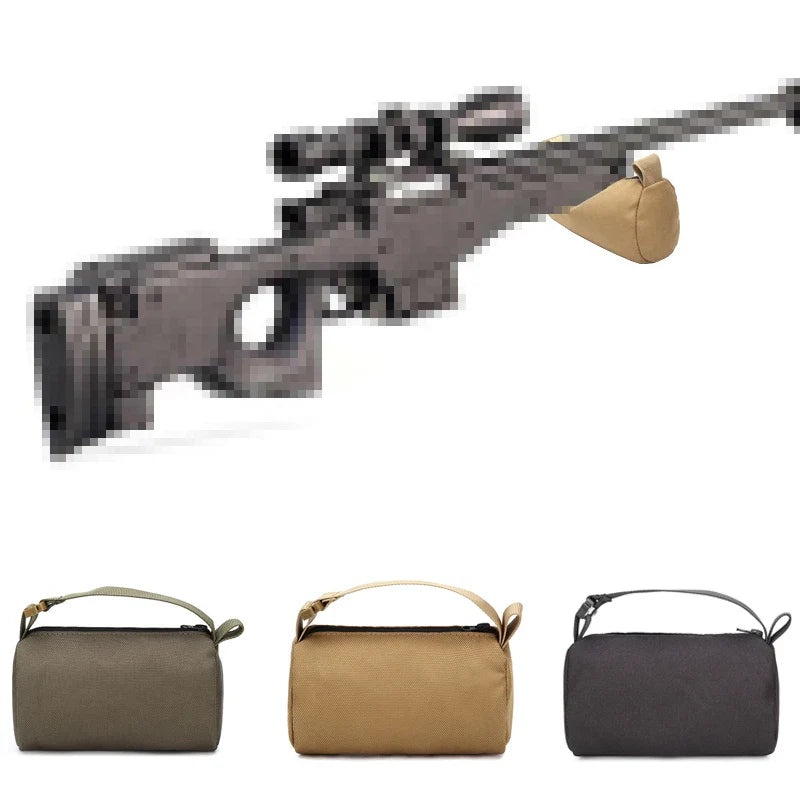 Sniper Shooting Sandbag Set – Front & Rear Target Stand Support Rest Bags, Unfilled Tactical Hunting & Outdoor Stability Bags