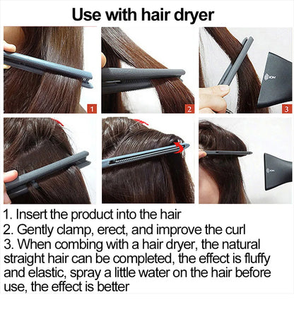 Hair Straightening Comb - V-Type Straightening Brush for Women, DIY Salon Haircut & Professional Styling Tool