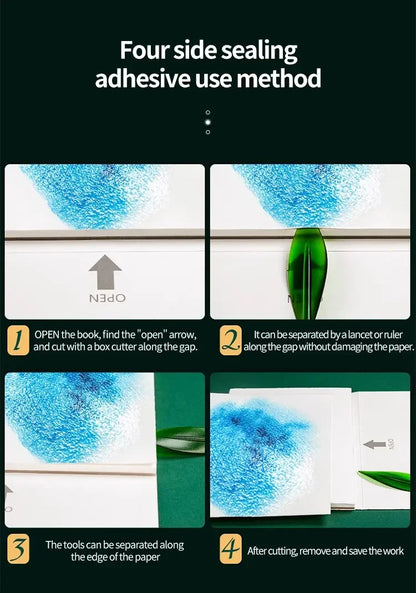 100% Cotton Watercolor Paper Pad – 32K/16K/8K 20 Sheets 200gsm/300gsm Sketchbook for Drawing & Painting