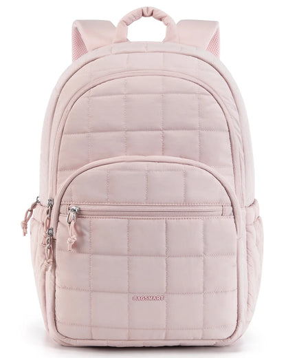 BAGSMART Women's Laptop Backpack – Water-Resistant 15.6 Inch School & College Bag for Girls, Large Mochila