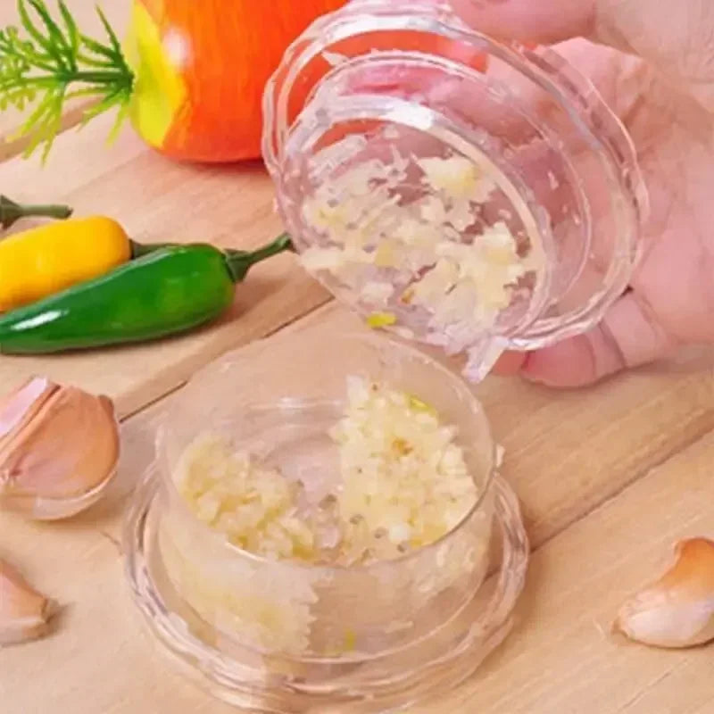 New Multifunctional Manual Garlic Crusher - Roll Press Chopper for Kitchen, Essential Home Gadget and Accessory