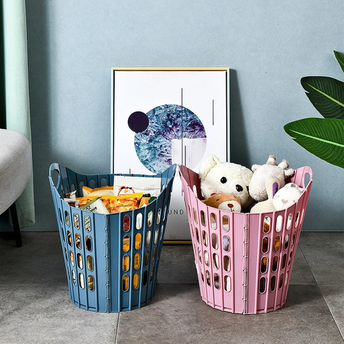 Modern Foldable Laundry Hamper – High-Capacity Portable Clothes Organizer, Durable Laundry Basket for Home & Bathroom