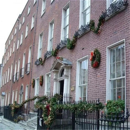 1PCS 2M Christmas Ribbon Garland – Festive Decoration for Tree, Kitchen, Bar Tops, Wedding & Party Ornaments