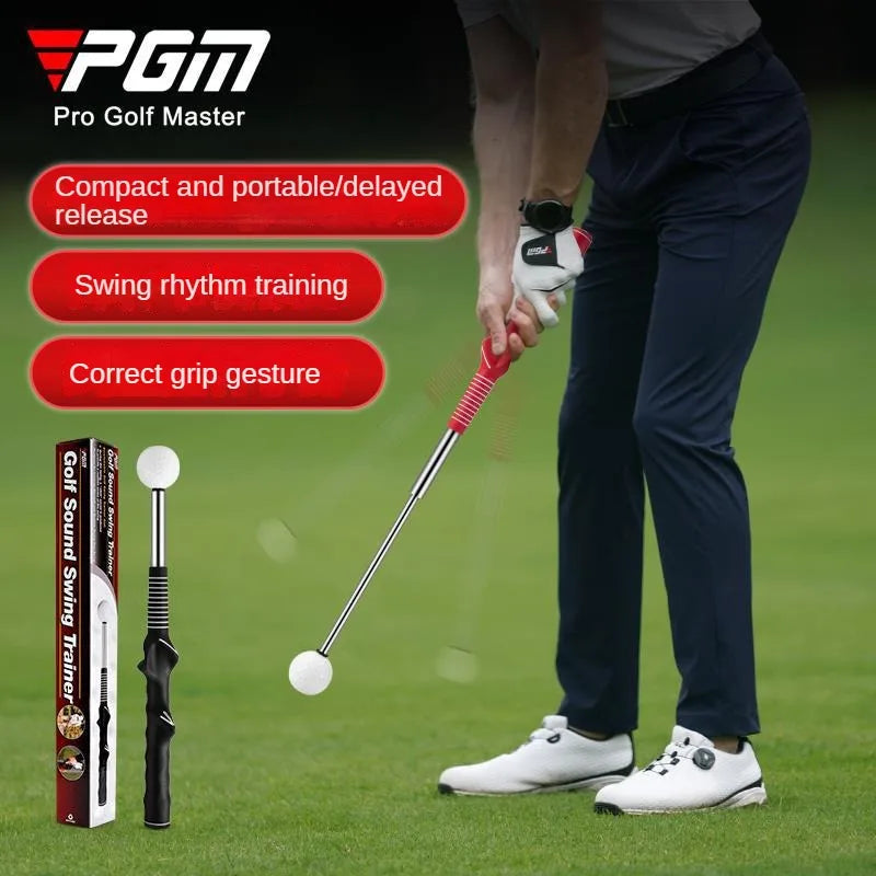 PGM Golf Retractable Swing Practice Stick – Indoor Golf Sound Assistant for Practitioners, Model HGB022