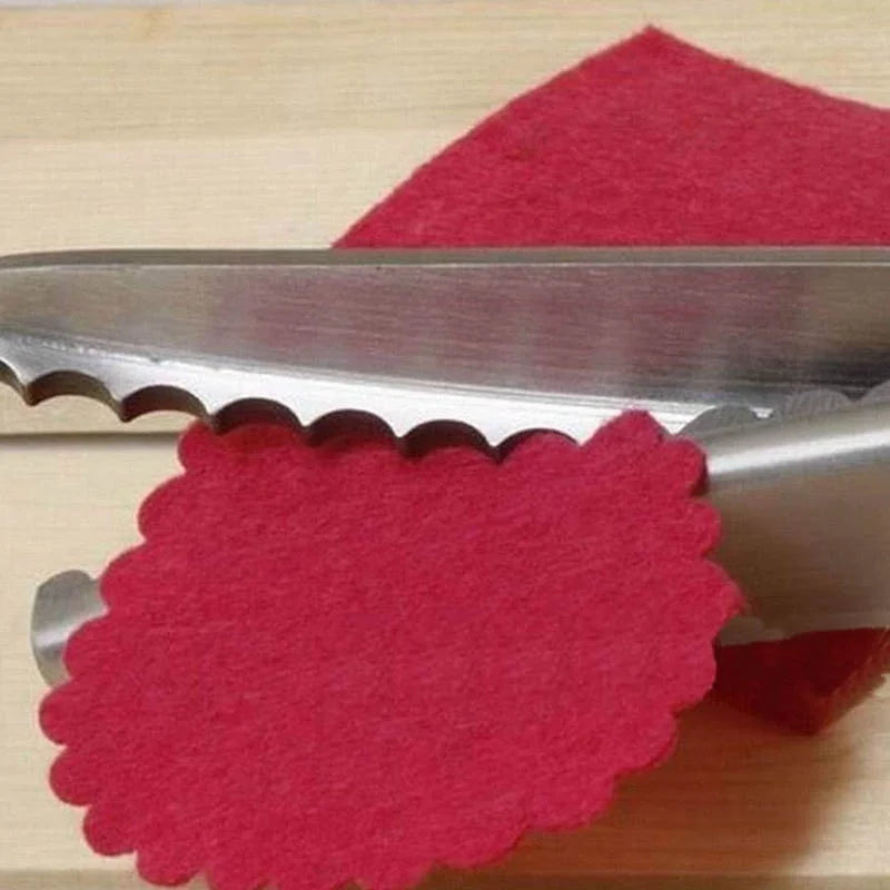 DIY Tailor Sewing Scissors Set – Stainless Steel Dressmaker Shears 3/5/7mm Wave Lace Fabric Cutting Tools