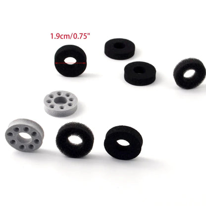 4 Pair/Set Precision Ring Sponge Sleeves - Shock Absorber Positioning for PS4, PS5, Xbox One, Switch Controllers