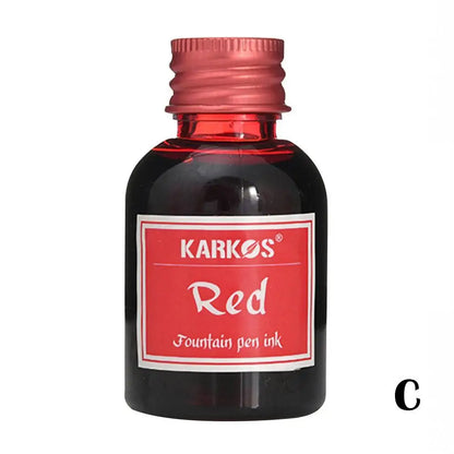 Pure Colorful Fountain Pen Ink — High-Quality 20/30/70ml Refill for Calligraphy, Writing & School Stationery