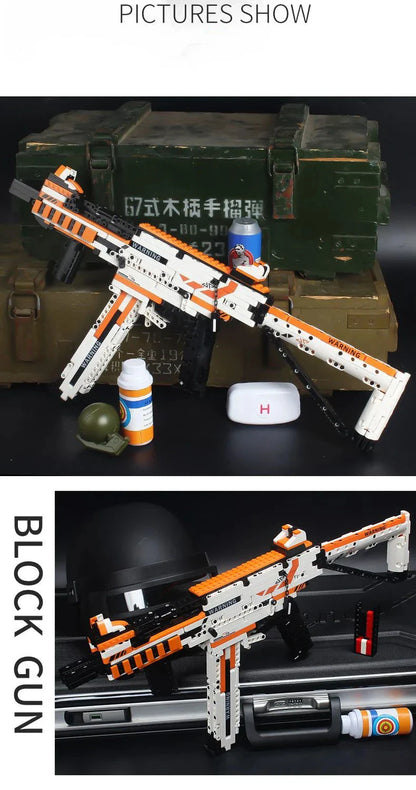 Military Series UMP45 Submachine Gun Building Block Toy – Compatible with Lego, Kids Birthday Gift