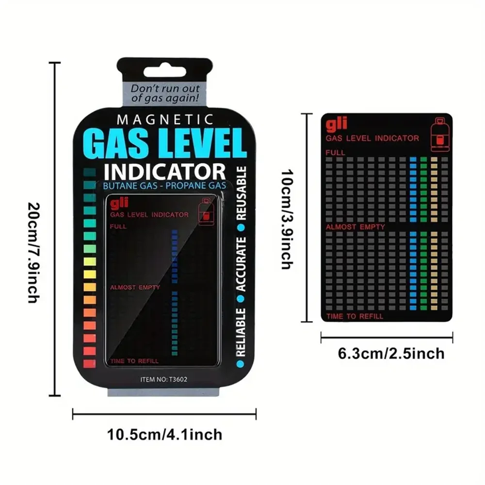 Gas Tank Level Indicator – Practical Propane, Butane & LPG Fuel Gauge with Adhesive for Accurate Gas Measurement