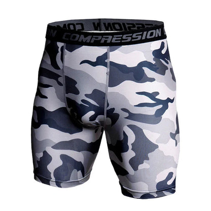 Men’s Compression Shorts – 3D Camouflage Gym Training Tights, Muscle Support Elastic Running & Bodybuilding Sports Shorts