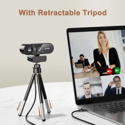 4K & 1080P Mini Webcam | 2K Full HD USB Camera with Microphone, Auto Focus for PC & Laptop