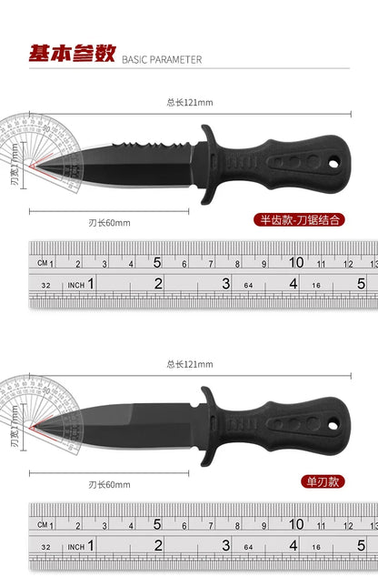 New Mini Tactical Neck Knife – Women's Self-Defense Outdoor Knife, Portable Camping & Fruit Knife