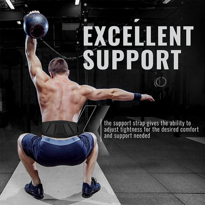 Sports Weight Lifting Belt: Core & Lower Back Support for Men and Women - Workout Waist Belt for Fitness - 1 Piece