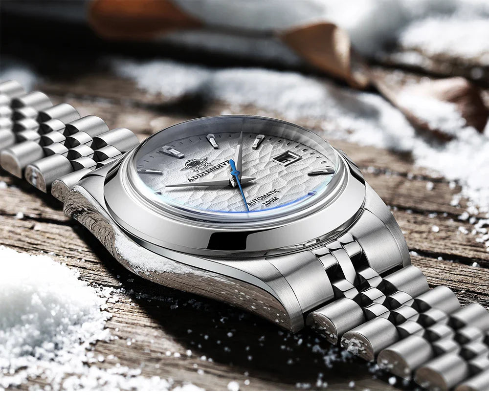 ADDIESDIVE 2024 Luxury Couple Watches – Sapphire Crystal Automatic Mechanical NH35A Steel Wristwatch for Men & Women Gift