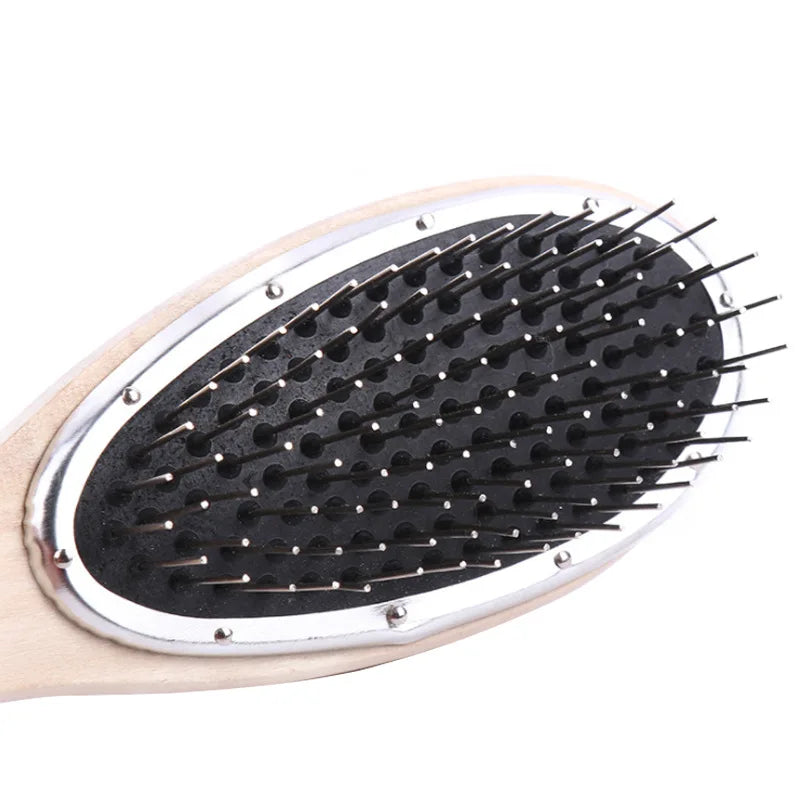 Professional Anti-Static Steel Comb Brush for Wig & Hair Extensions - Tangle-Free Training Tool