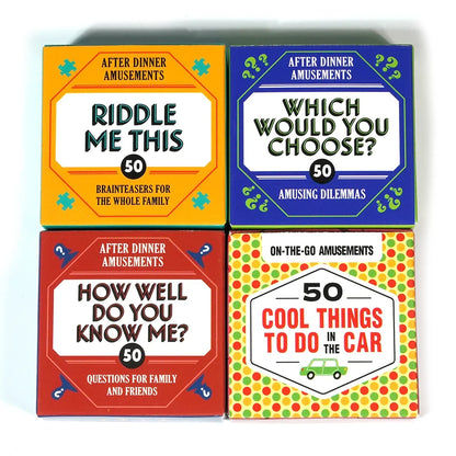 After Dinner Conversation Card Game - Family & Friends Party Game with Truth, Dare, Riddles and Fun Questions