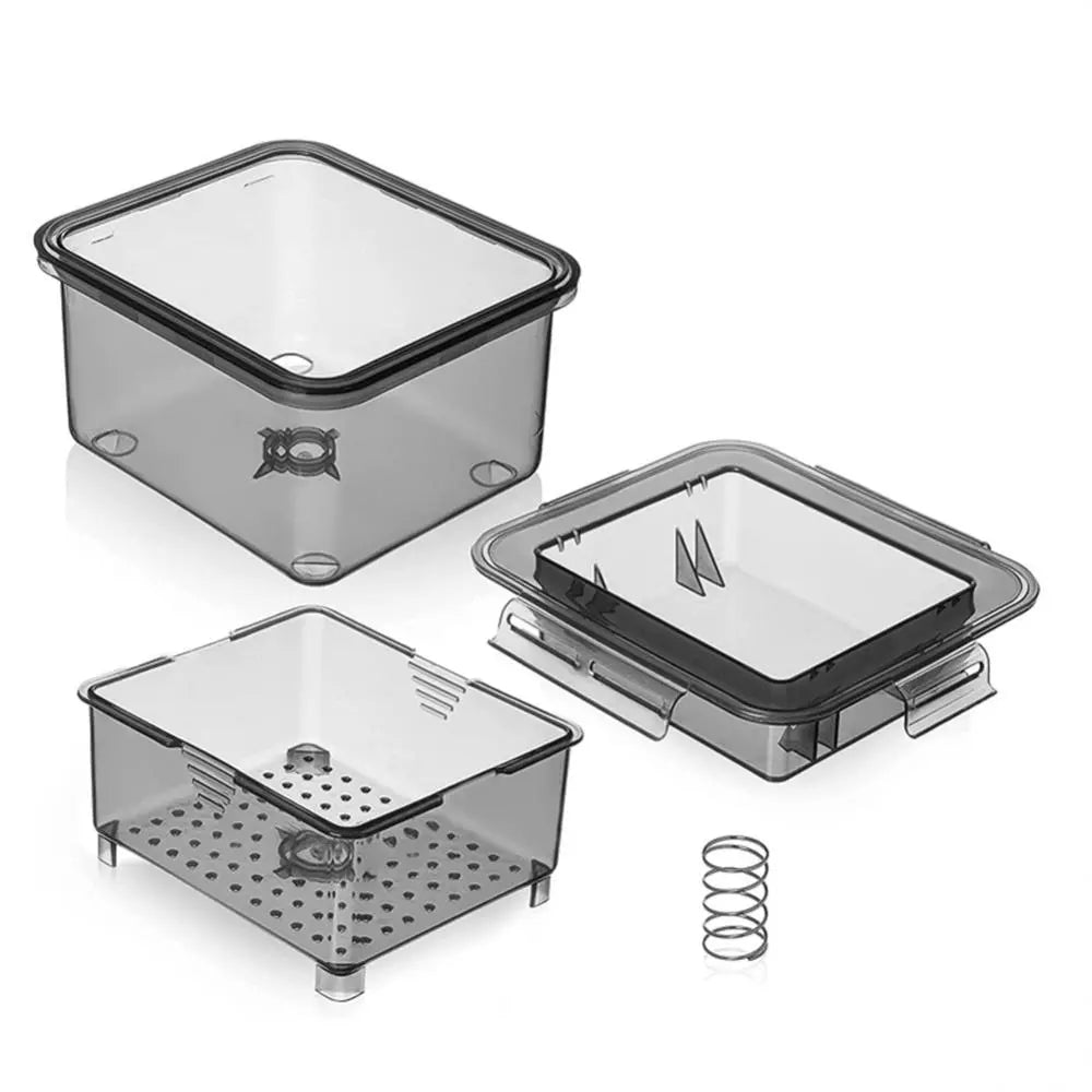 3-Layer Tofu Press & Drainer - Built-in Drainage, Dishwasher Safe - Essential Kitchen Cooking Tool for Perfect Tofu Making