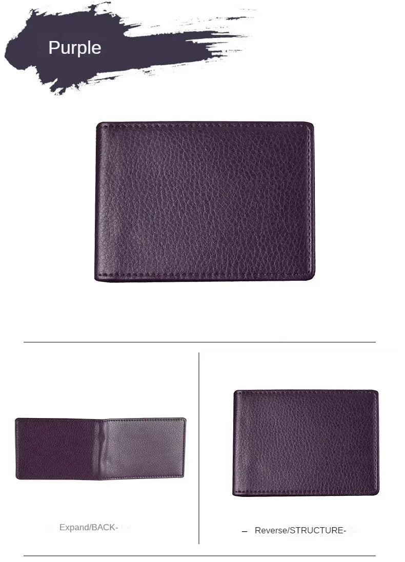 PU Leather Driver License Holder — Car Document Wallet for ID, Pass, Certificate, and Card Storage
