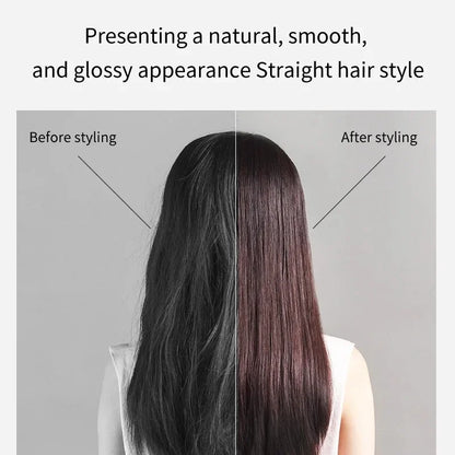 2-in-1 Professional Negative Ion Hair Straightener & Dryer – Heat-Up Flat Iron Styling Tool