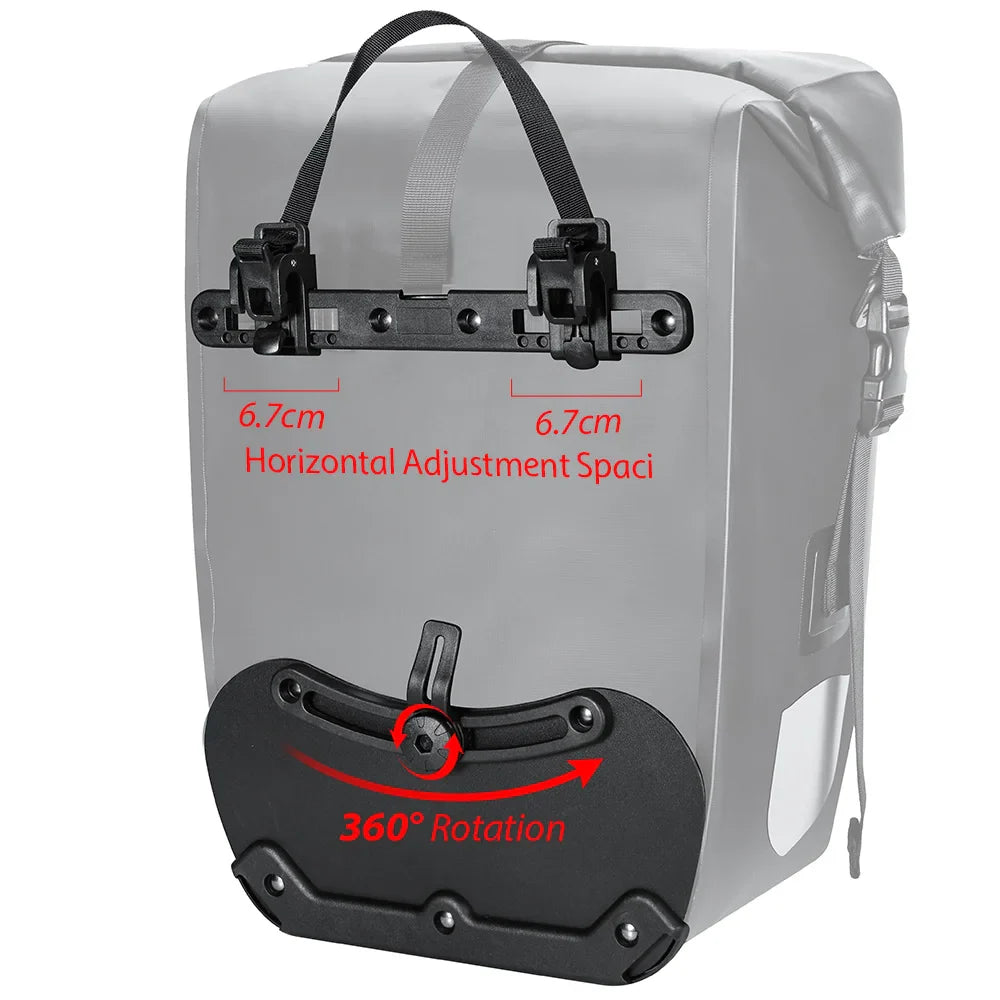 NEWBOLER 27L Bike Pannier Bag — Large Capacity Waterproof Rear Seat Trunk Bag for Travel & Electric Bike Accessories