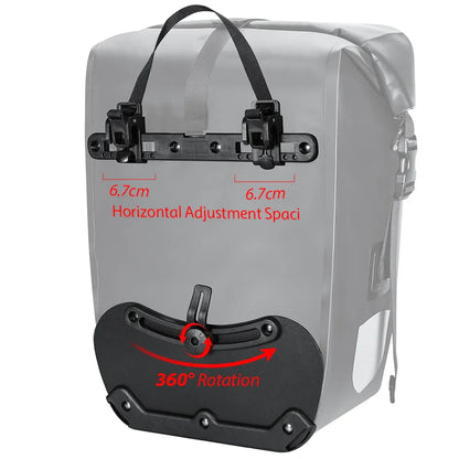 NEWBOLER 27L Bike Pannier Bag — Large Capacity Waterproof Rear Seat Trunk Bag for Travel & Electric Bike Accessories