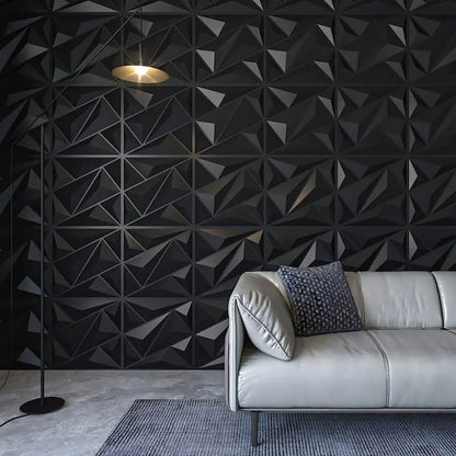 KUUJOJO 3D Textured Wall Panels – Indoor Wall Decoration for Living Room, Bedroom, Hotel, Office, Tape