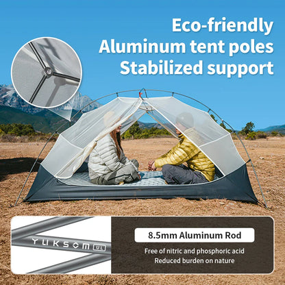 Naturehike Mongar UL Hiking Tent – 1-2 Person Ultralight Waterproof 15D Nylon Backpacking Tent