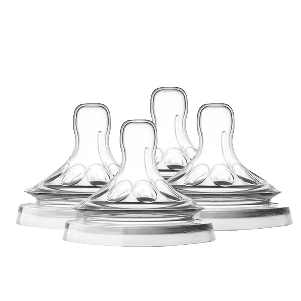 Silicone Baby Bottle Nipple - 5.5cm Wide Mouth Natural Shape, Soft & Easy-Clean Feeding Accessory