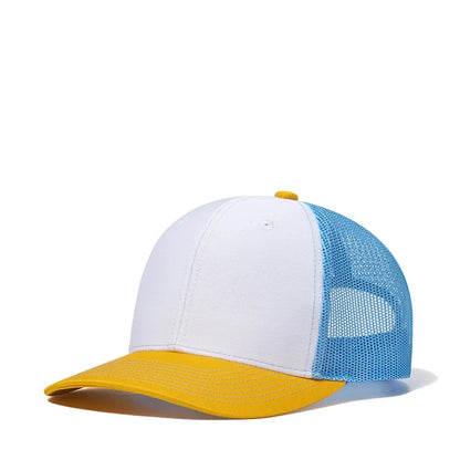 Custom Logo Snapback Hat - Embroidered Mesh Sports Cap for Men & Women, Adjustable Baseball Cap